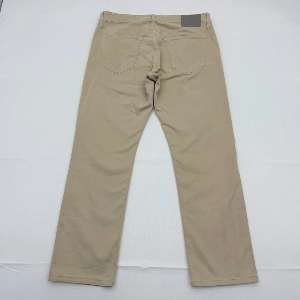 AG Jeans The Everett‎ Slim Straight Pants Mens 34x28 Tan 5-Pocket Stretch Casual